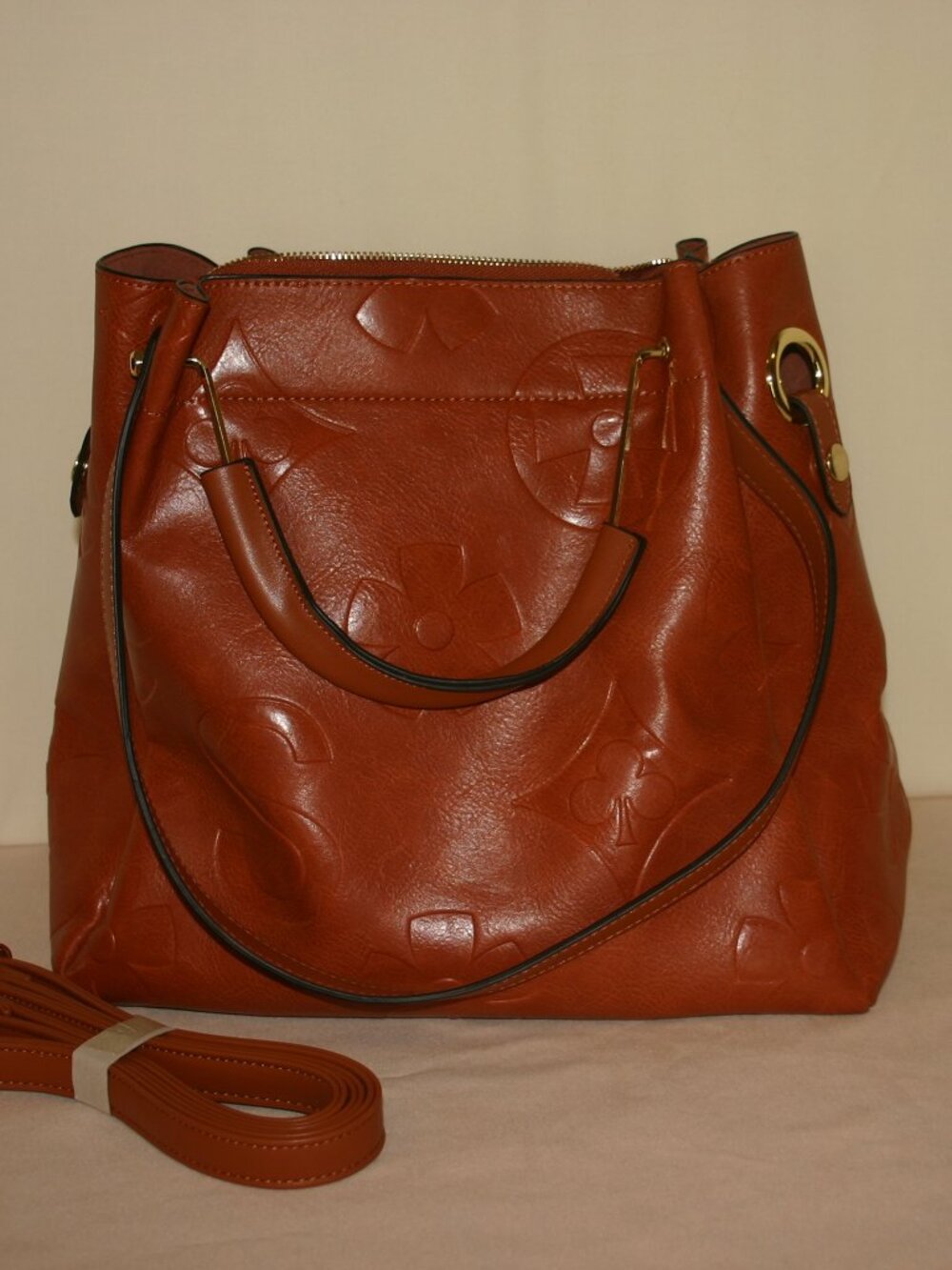 Unbranded Faux-Leather Large Satchel Purse B-268